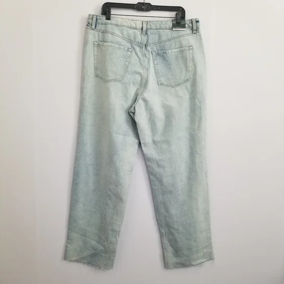 NWT Wild Fable High Rise Straight Distressed Jeans Size 16 - Picture 5 of 10